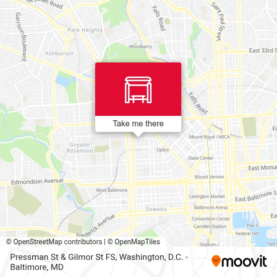 Pressman St & Gilmor St FS map