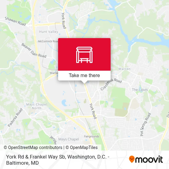 York Rd & Frankel Way Sb map