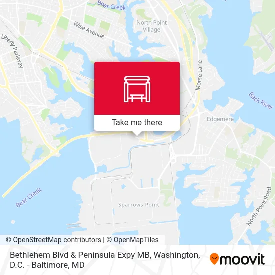 Bethlehem Blvd & Peninsula Expy MB map