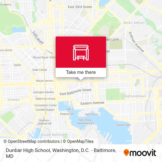 Dunbar High School map