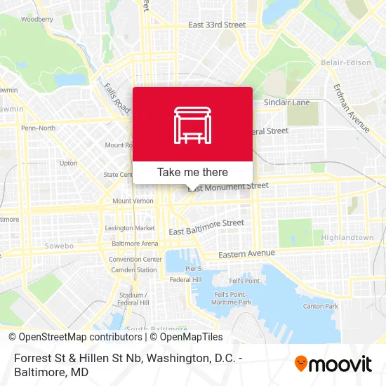 Forrest St & Hillen St Nb map