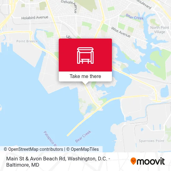 Main St & Avon Beach Rd map