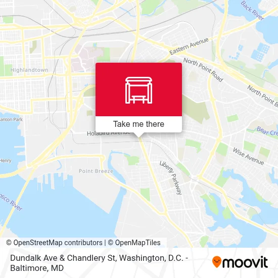 Dundalk Ave & Chandlery St map
