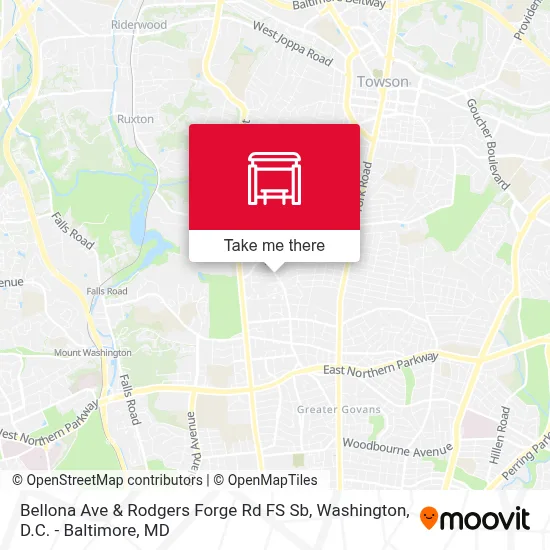 Bellona Ave & Rodgers Forge Rd FS Sb map