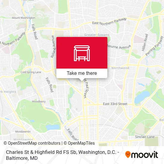 Charles St & Highfield Rd FS Sb map