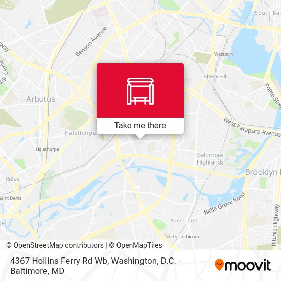 4367 Hollins Ferry Rd Wb map