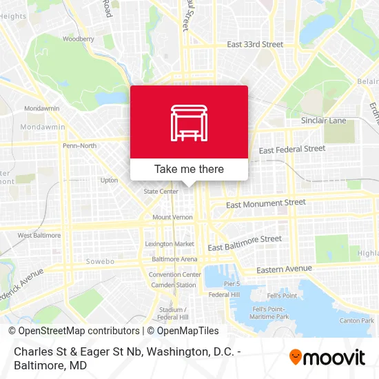 Charles St & Eager St Nb map