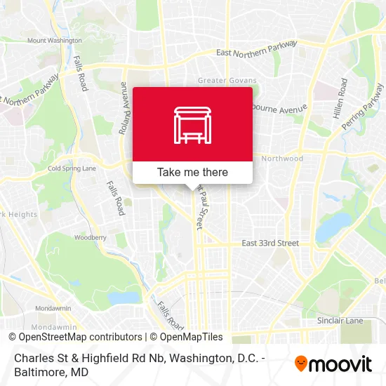 Charles St & Highfield Rd Nb map