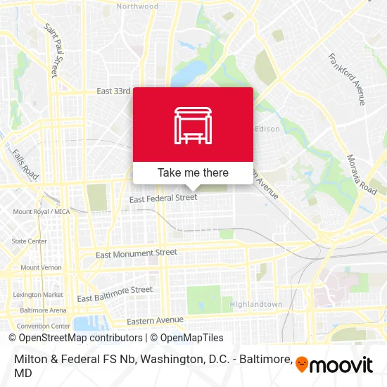 Milton & Federal FS Nb map
