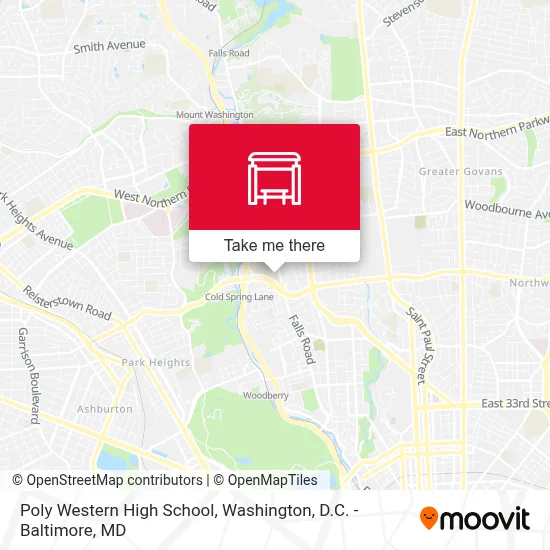 Poly Western High School map