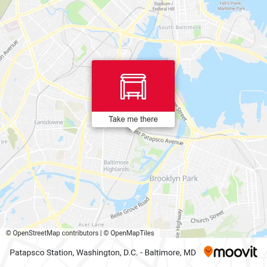 Patapsco Station map