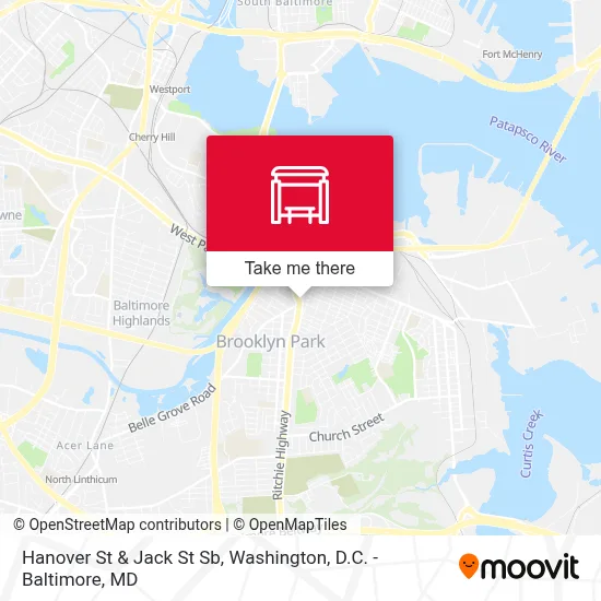 Hanover St & Jack St Sb map