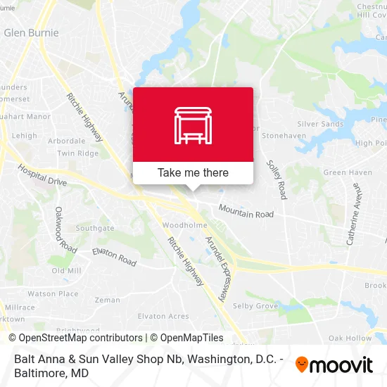 Balt Anna & Sun Valley Shop Nb map