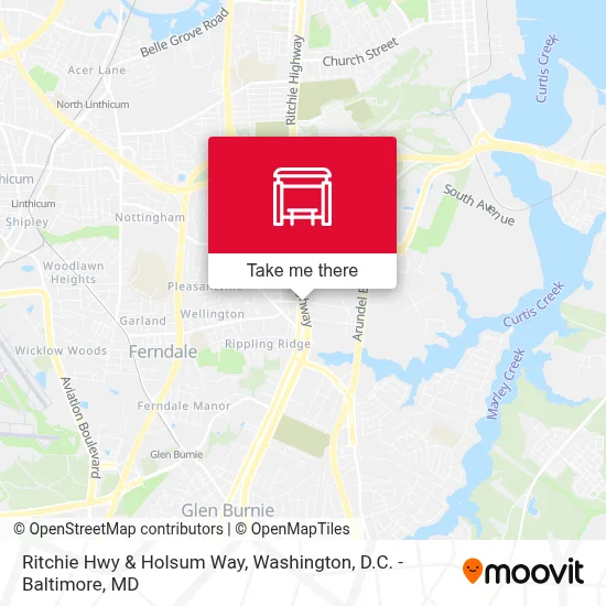 Ritchie Hwy & Holsum Way map