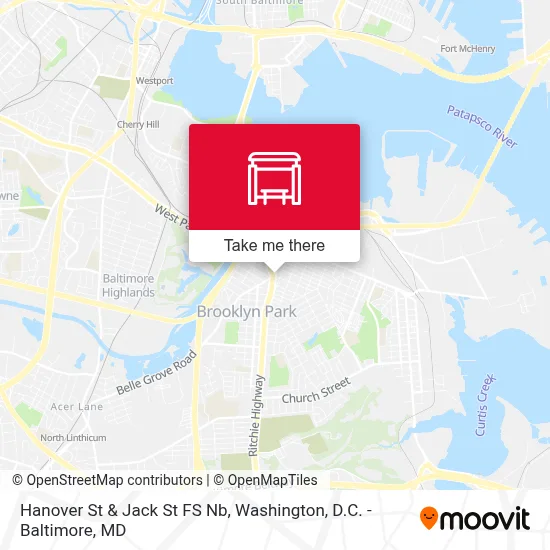 Hanover St & Jack St FS Nb map