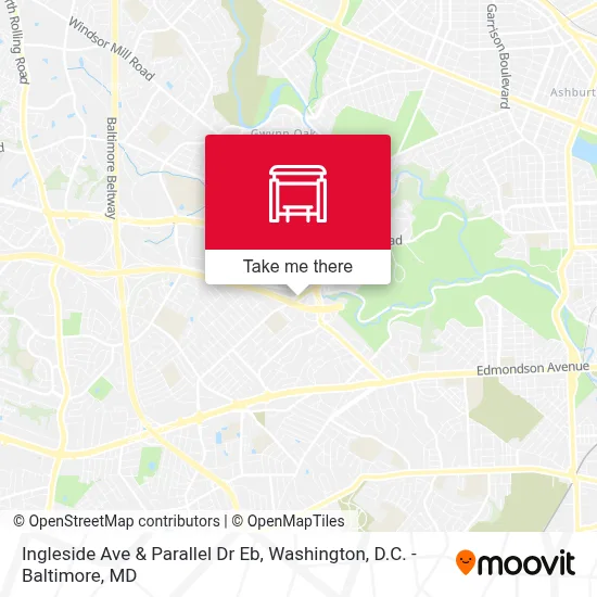 Ingleside Ave & Parallel Dr Eb map