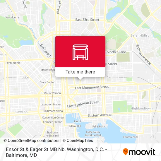 Ensor St & Eager St MB Nb map