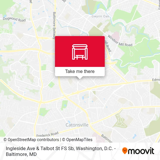 Ingleside Ave & Talbot St FS Sb map