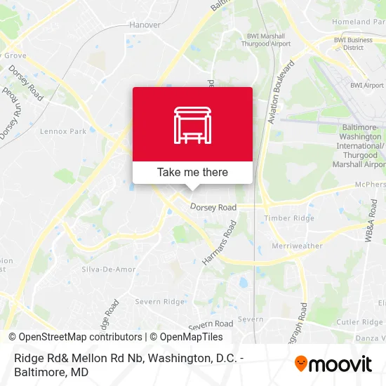 Ridge Rd& Mellon Rd Nb map
