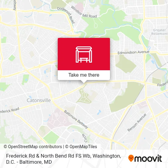 Frederick Rd & North Bend Rd FS Wb map
