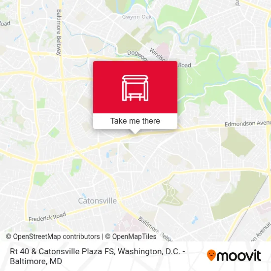 Rt 40 & Catonsville Plaza FS map