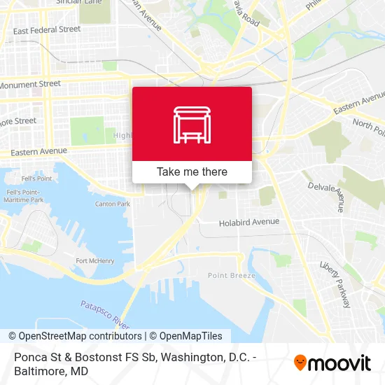 Ponca St & Bostonst FS Sb map