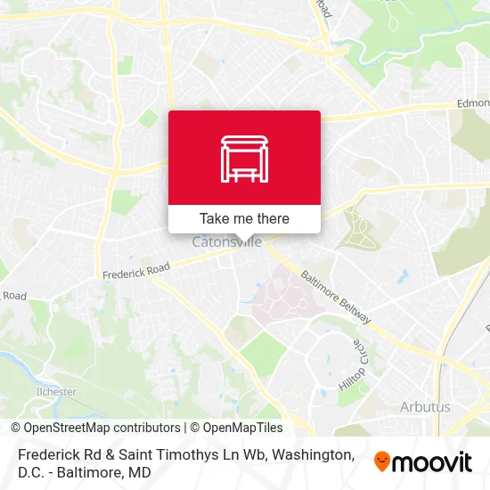 Frederick Rd & Saint Timothys Ln Wb map