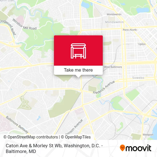 Caton Ave & Morley St Wb map