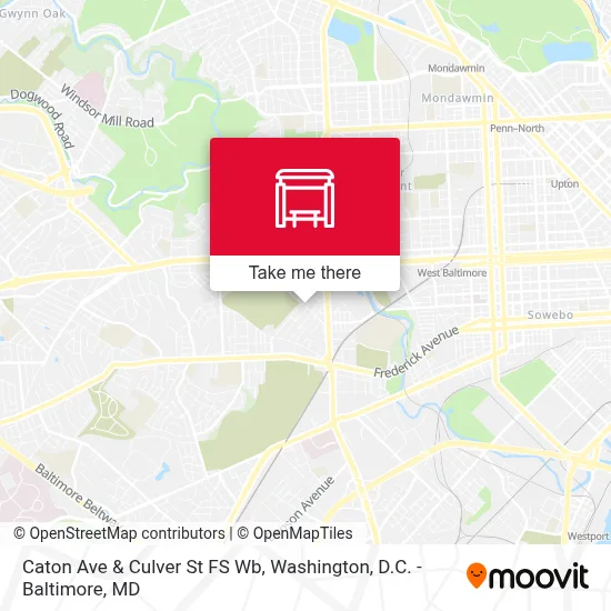 Caton Ave & Culver St FS Wb map