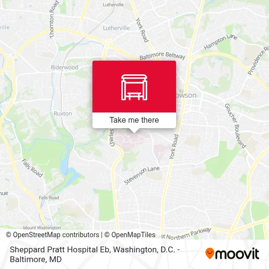 Sheppard Pratt Hospital Eb map