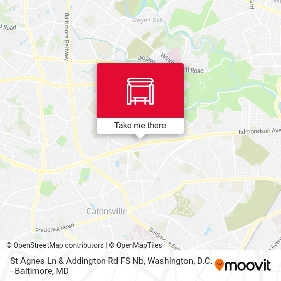 St Agnes Ln & Addington Rd FS Nb map