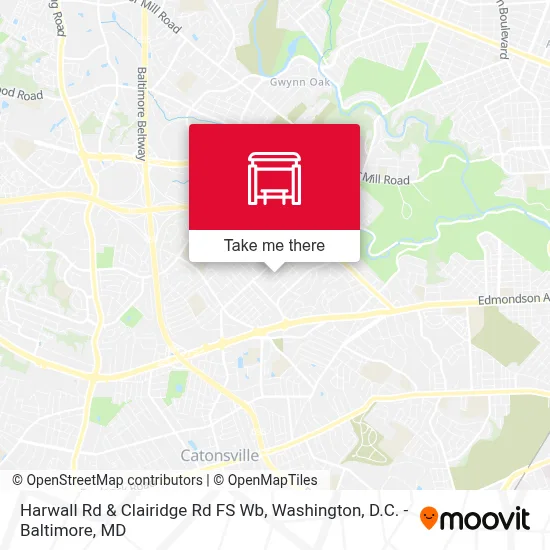 Harwall Rd & Clairidge Rd FS Wb map