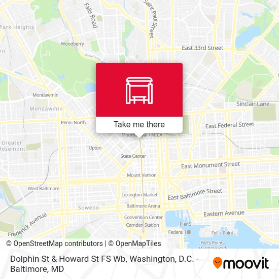 Dolphin St & Howard St FS Wb map