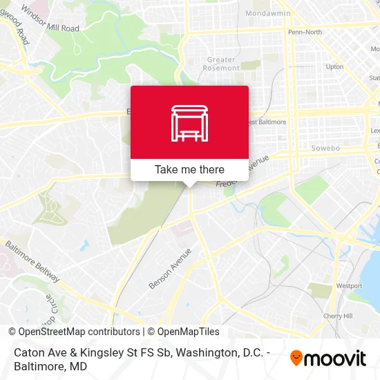 Caton Ave & Kingsley St FS Sb map
