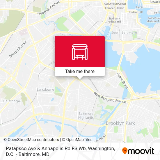 Patapsco Ave & Annapolis Rd FS Wb map