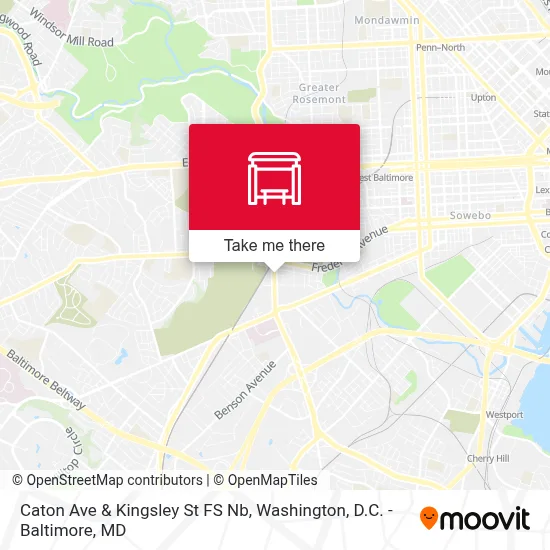Caton Ave & Kingsley St FS Nb map