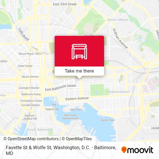 Fayette St & Wolfe St map