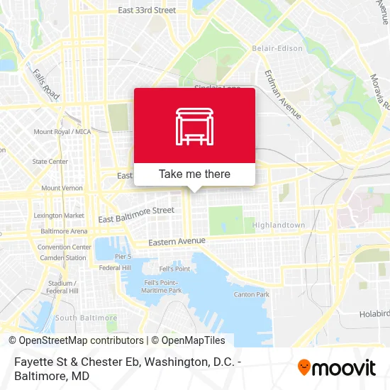 Fayette St & Chester Eb map