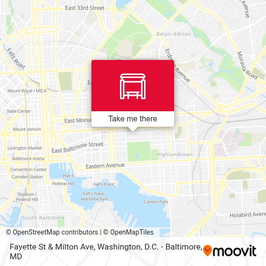Fayette St & Milton Ave map