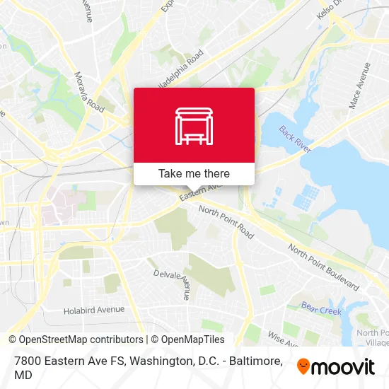 7800 Eastern Ave FS map