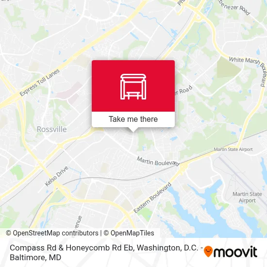 Compass Rd & Honeycomb Rd Eb map