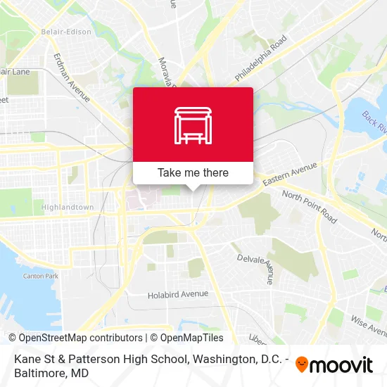 Kane St & Patterson High School map