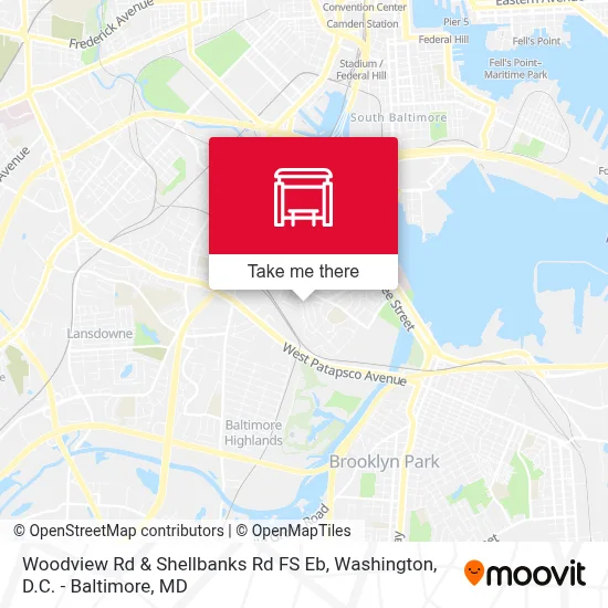 Woodview Rd & Shellbanks Rd FS Eb map