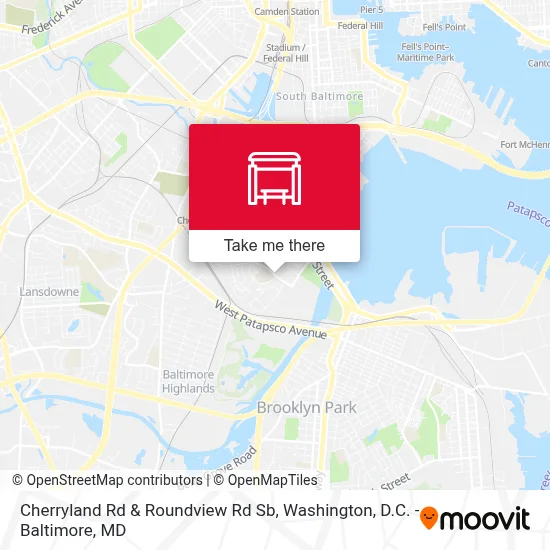 Cherryland Rd & Roundview Rd Sb map