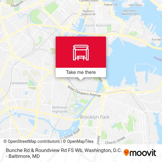 Bunche Rd & Roundview Rd FS Wb map