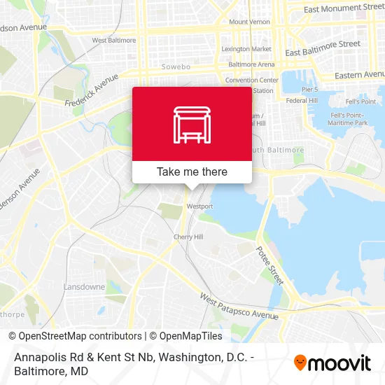 Annapolis Rd & Kent St Nb map