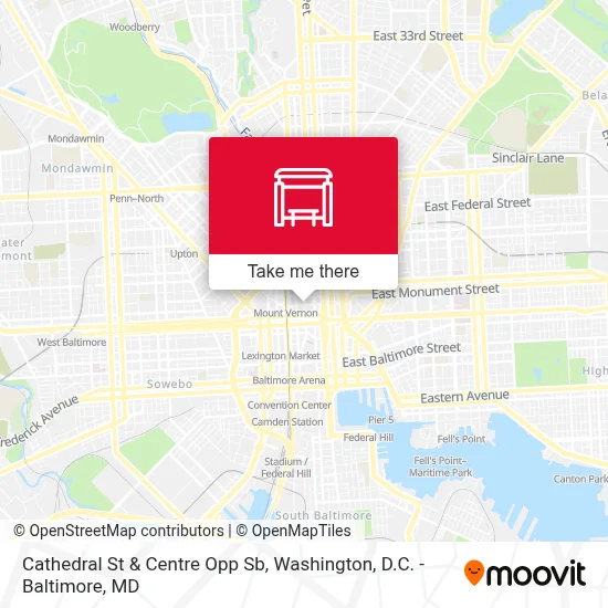 Cathedral St & Centre Opp Sb map