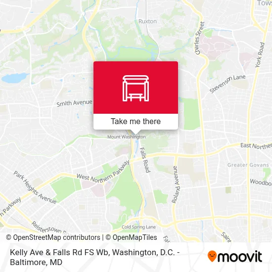 Kelly Ave & Falls Rd FS Wb map