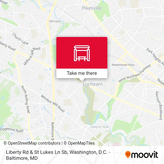 Liberty Rd & St Lukes Ln Sb map