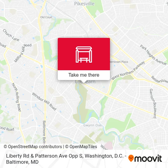 Liberty Rd & Patterson Ave Opp S map
